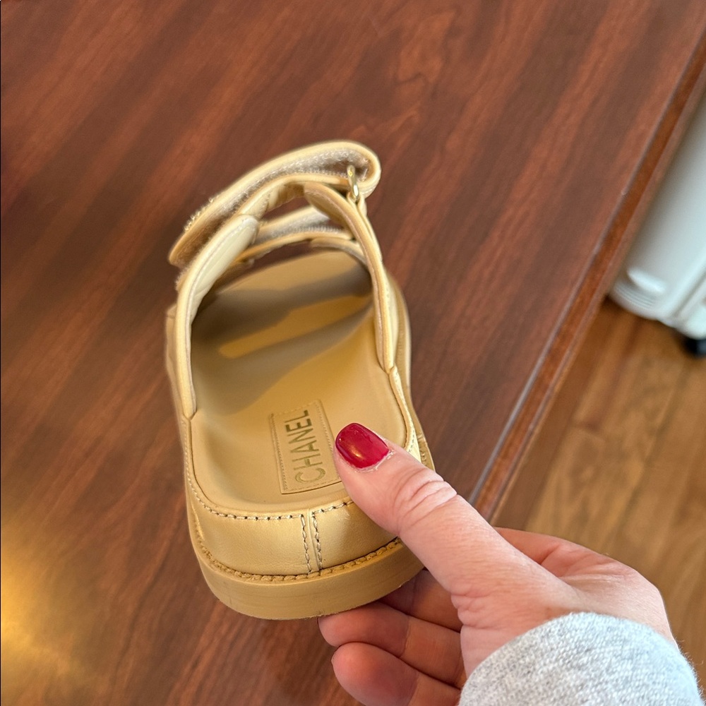 Chanel quilted dad sandals. Size 40 - Picture 5 of 13